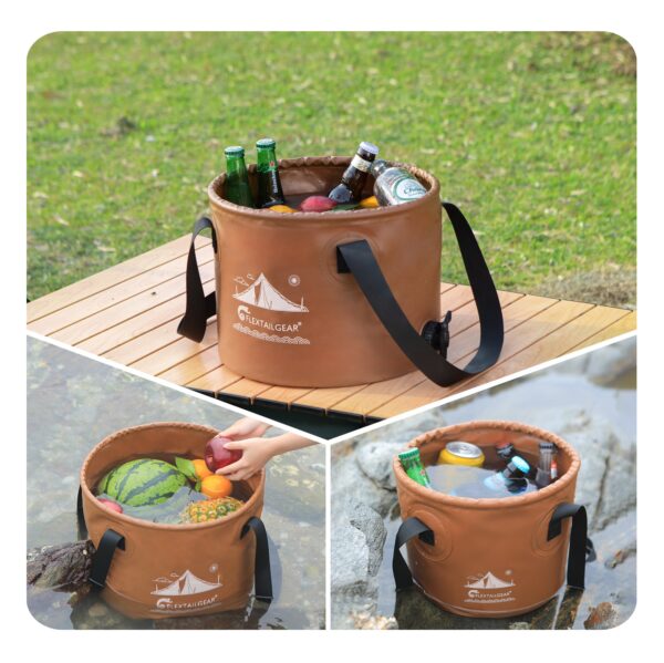 FLEX BUCKET - Foldable Waterproof Round Camping Bucket - Image 2