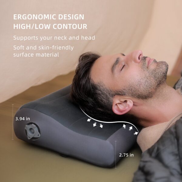ZERO PILLOW - B Shape Inflatable Camping Air Pillow - Image 11