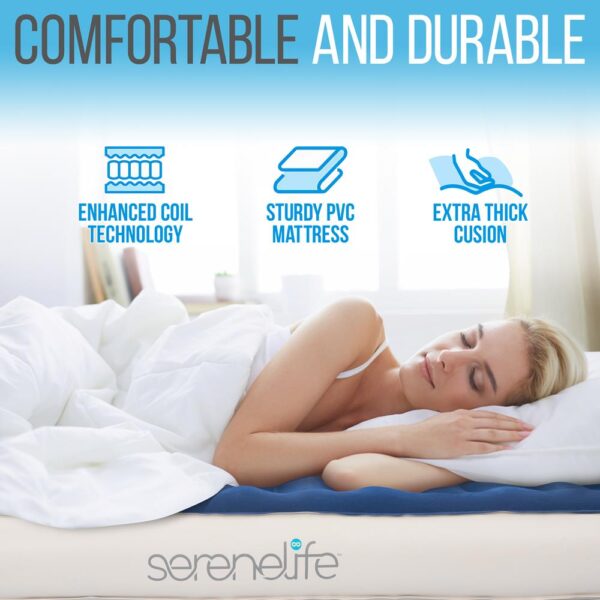 Premium Raised Airbed With Frame And Built-In Power Inflating Pump (Queen) - Image 6