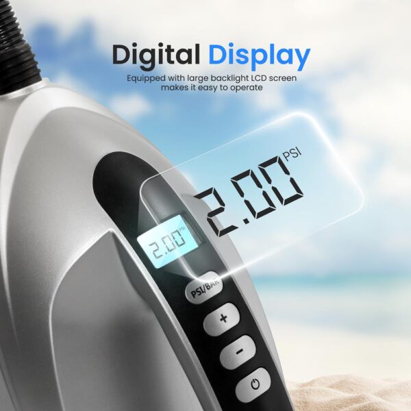 Electric Air Pump Compressor / Inflator (For Sup (Stand Up Paddle-Boards & Water Sport Pool Inflatables) - Image 4
