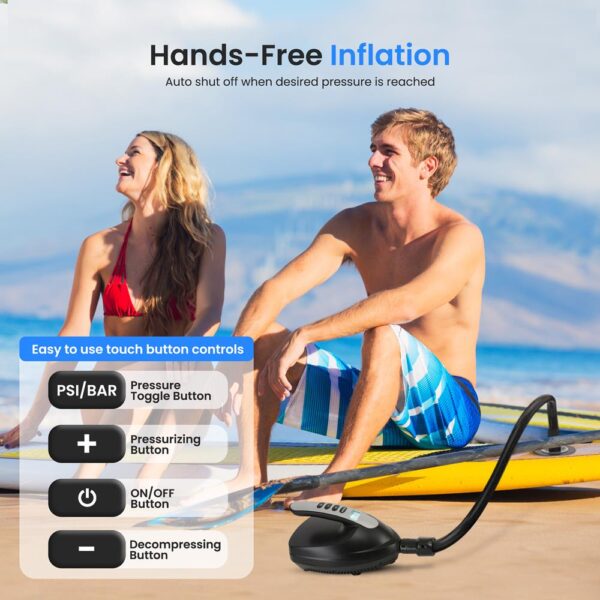 Electric Air Pump Compressor / Air Inflator (For Sup Stand-Up Paddle-Boards & Water Sport Pool Inflatables) - Image 2