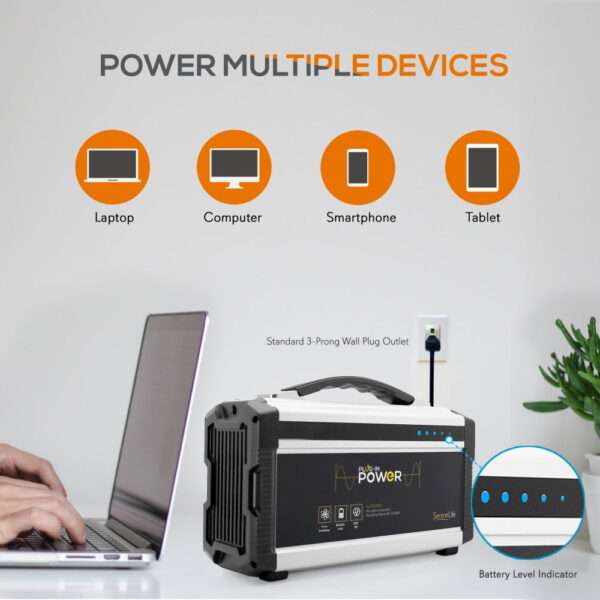 Portable Power Generator - Rechargeable Battery Pack Power Supply, Solar Panel Compatible (60,000Mah Capacity) - Image 4