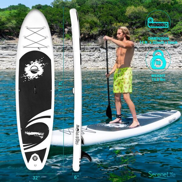 Free Flow Paddleboard Sup - Stand Up Water Paddle-Board (11?? Ft.) - Image 2