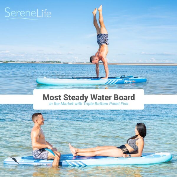 Rising Flow Paddleboard Sup - Stand Up Water Paddle-Board W/ Waterproof Mobile Phone Case (10?? 6??) - Image 6