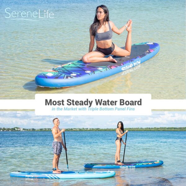 Rising Flow Paddleboard Sup - Stand Up Water Paddle-Board W/ Waterproof Mobile Phone Case (10??6??) - Image 6