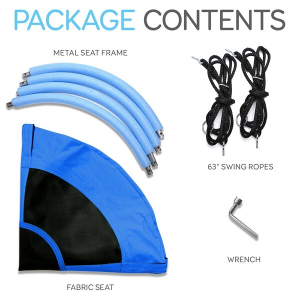 Flying Fun Toy Swing - Indoor/Outdoor Hanging Rope Swinging Seat Spinner (Blue) - Image 8