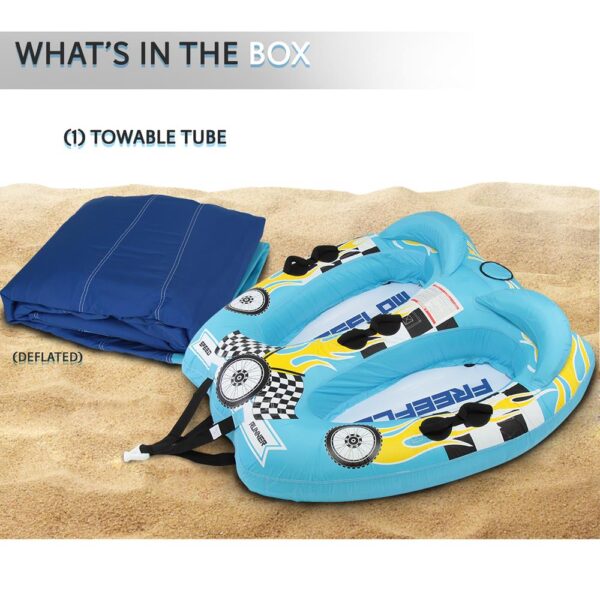 Watersports Towable Booster Tube - Sports Towable Wild Wing Front Tow Point Inflatable Raft, Made Of 420D Nylon With Pu Coating, Towable Tube With Room For One Or Two Riders - Image 7