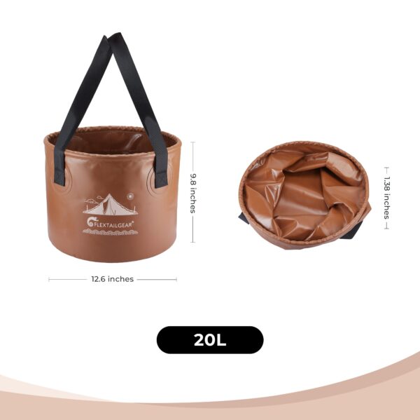 FLEX BUCKET - Foldable Waterproof Round Camping Bucket - Image 7