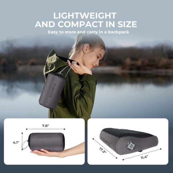 ZERO PILLOW - B Shape Inflatable Camping Air Pillow - Image 2
