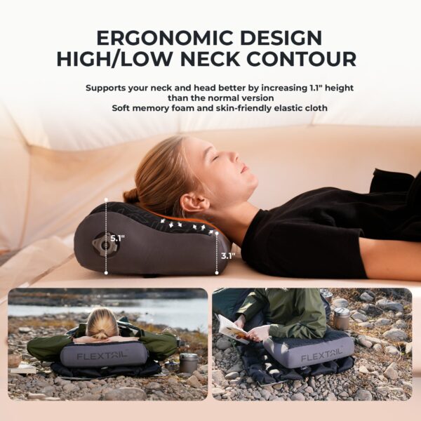 ZERO PILLOW - B Shape Inflatable Camping Air Pillow - Image 3